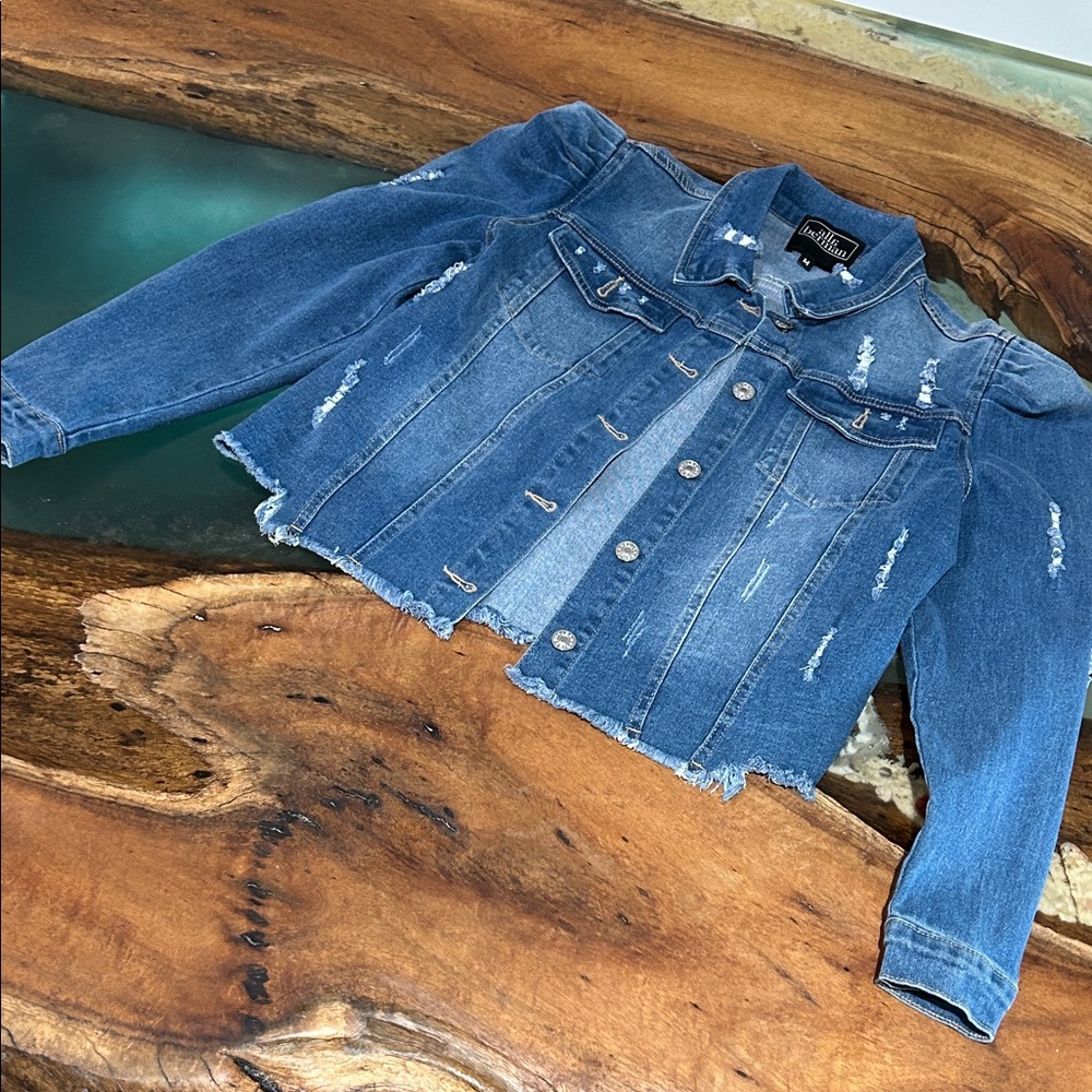 alla berman Distressed Jean Jacket